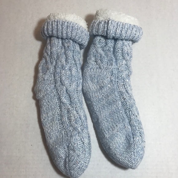 NWOT AROMASOLES FLEECE LINED SLIPPER SOCKS TOASTY!PRICE FIRM - Picture 2 of 16